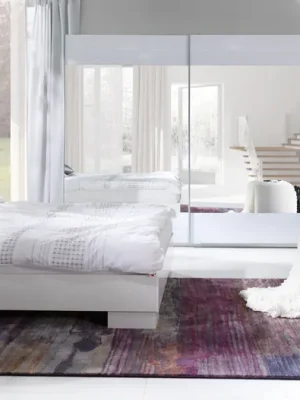 Ložnice LUX STRIPES bílá / bílá Akční Nabídka