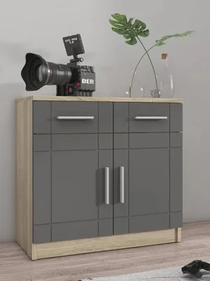 Komoda PARIS 2F2S Grafit + dub sonoma Top Prodej