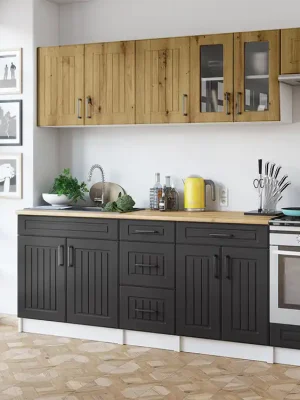Objednat Nyní Kuchyňská linka BERIZA CHOCO 240cm - Dub artisan + grafit