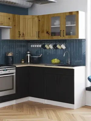 Top Prodej Rohová kuchyňská linka ROTIZA CHOCO - Dub artisan + grafit