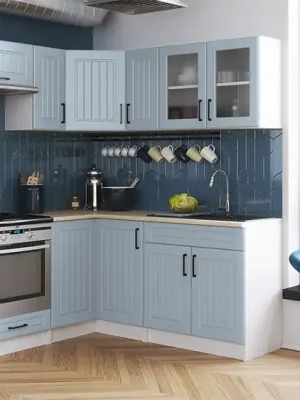 Rohová kuchyňská linka ROTIZA CHOCO - Denim Tovární Cena