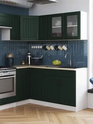 Hit Sezóny Rohová kuchyňská linka ROTIZA CHOCO - Green
