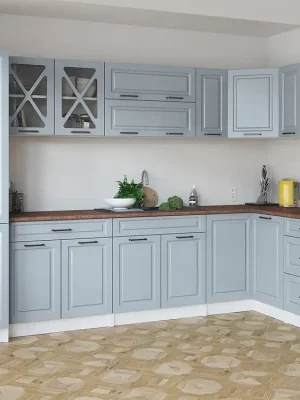 Rohová kuchyňská linka SINGRID - Denim Levný