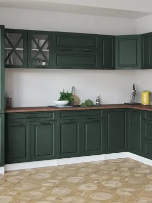 Cenový Hit Rohová kuchyňská linka SINGRID - Green