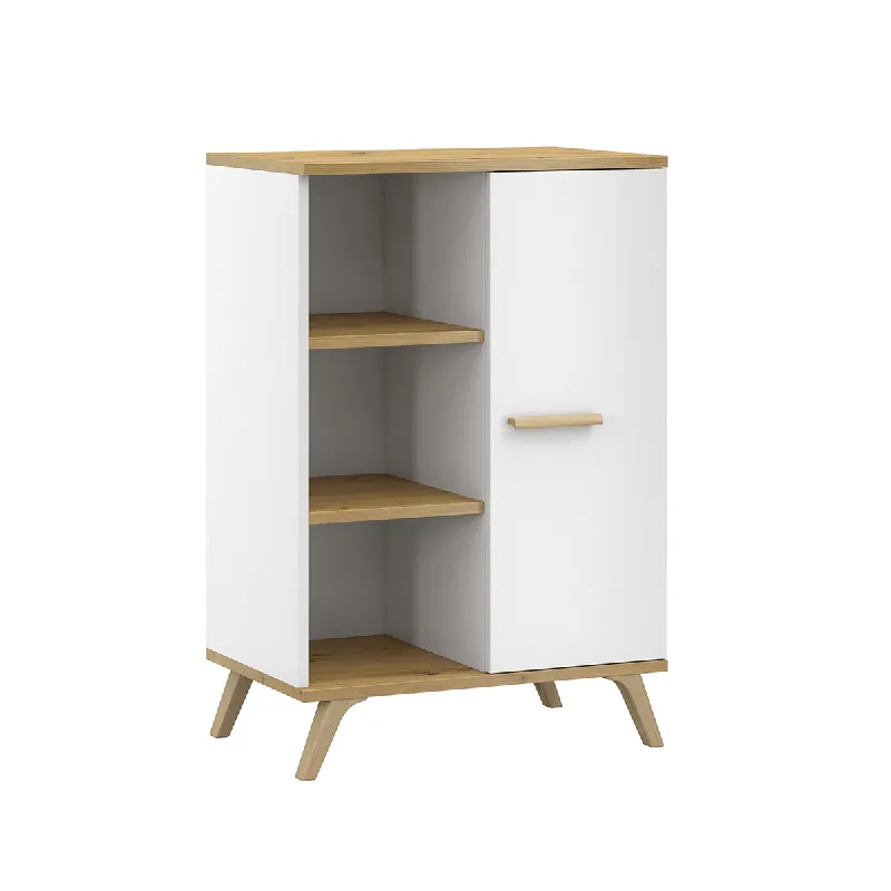 Komoda RALF 02 Bílá + dub artisan Nejprodávanější