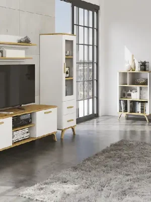 Hit Sezóny Obývací sestava RALF G Bílá + dub artisan