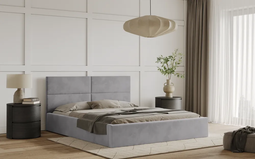 Postel WASTO 180x200 světlešedá s úložným prostorem Nejlepší Cena