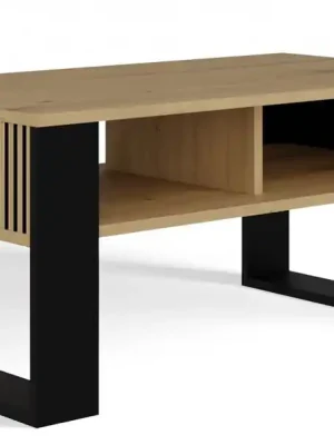 Konferenční stolek MODERN 2P SLIM dub artisan + černý Cenový Hit