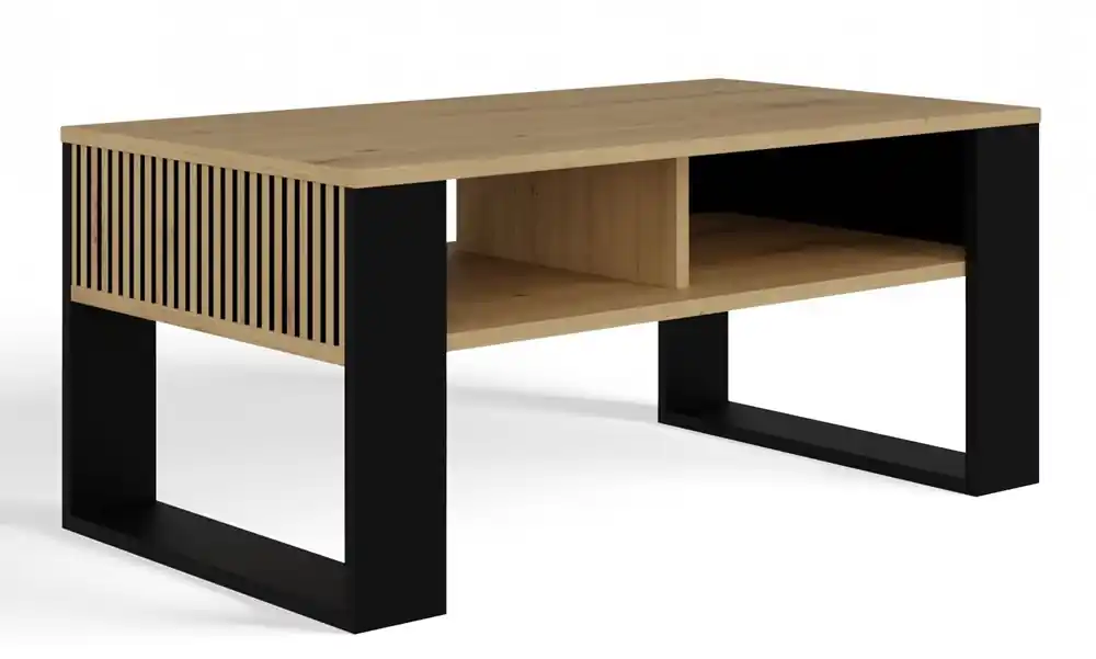 Konferenční stolek MODERN 2P SLIM dub artisan + černý Cenový Hit