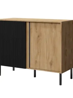 Přímo Od Výrobce Komoda MIA 2D - dub + černá