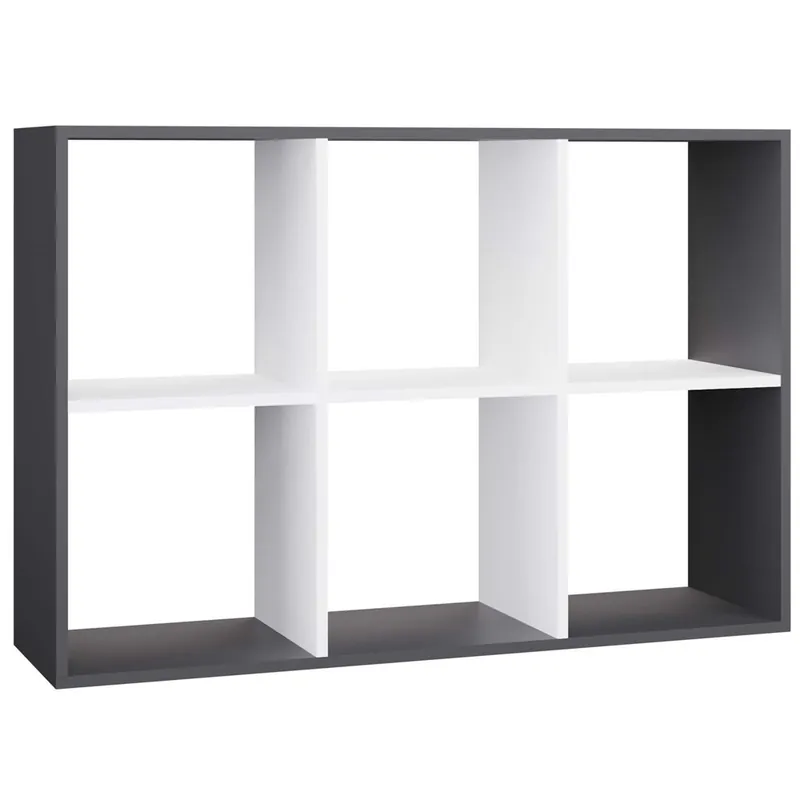 Nakupujte Hned Regál MALAX 2X3 antracit + bílá