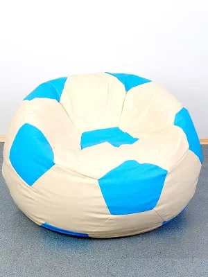 Oblíbený Sedací vak - míč 100 cm - béžová + světlemodrá