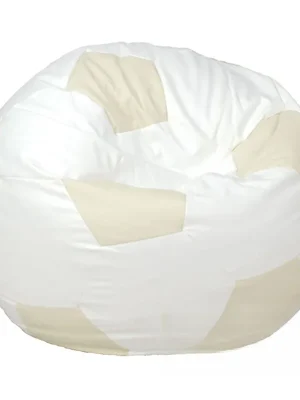 Bezpečná Platba Sedací vak - míč 100 cm - bílá + béžová