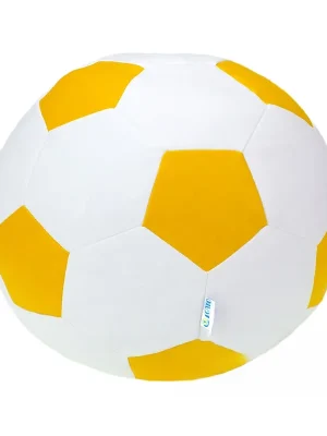 Výprodej Sedací vak - míč 100 cm - bílá + žlutá