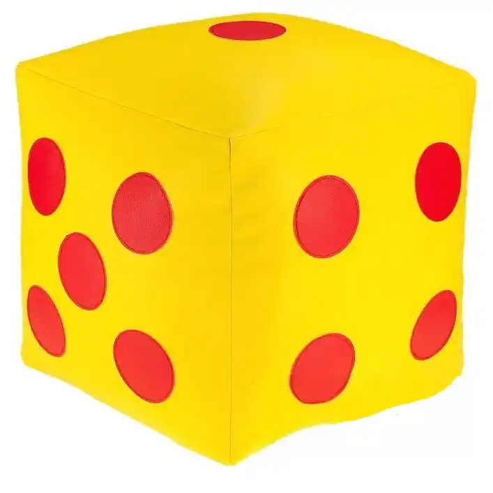 Dětský taburet KOSTKA 30 cm - žlutá + červená Rychlé Dodání
