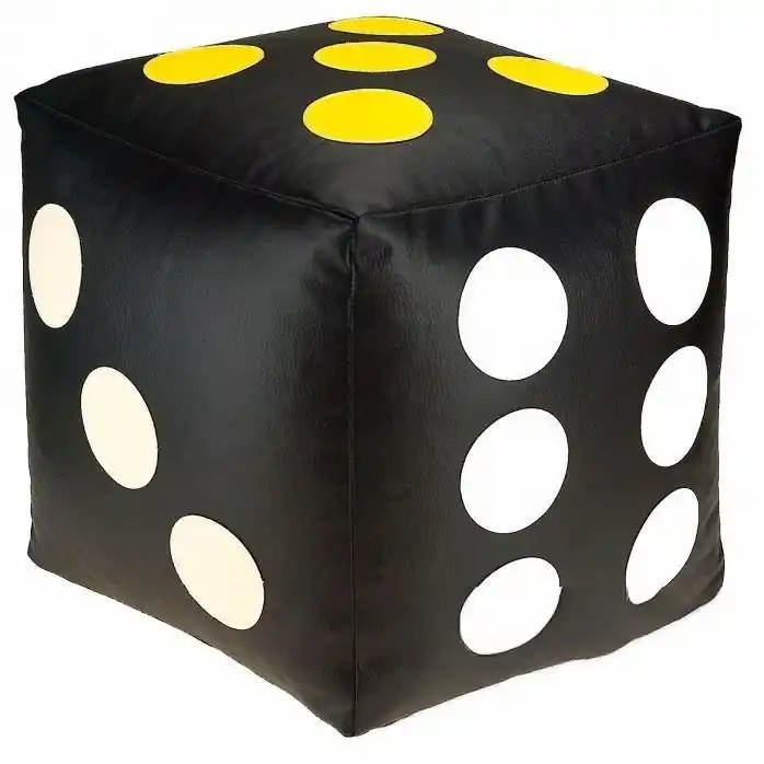 Dětský taburet KOSTKA 35 cm - míchaná Nová Kolekce