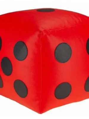 Akční Cena Dětský taburet KOSTKA 40 cm - červená + černá