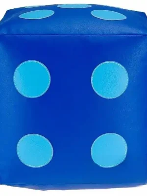 Dětský taburet KOSTKA 40 cm - modrá + světlemodrá Poslední Šance