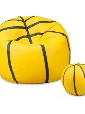 Tovární Cena Sedací vak - míč basketballový + taburet - žlutý