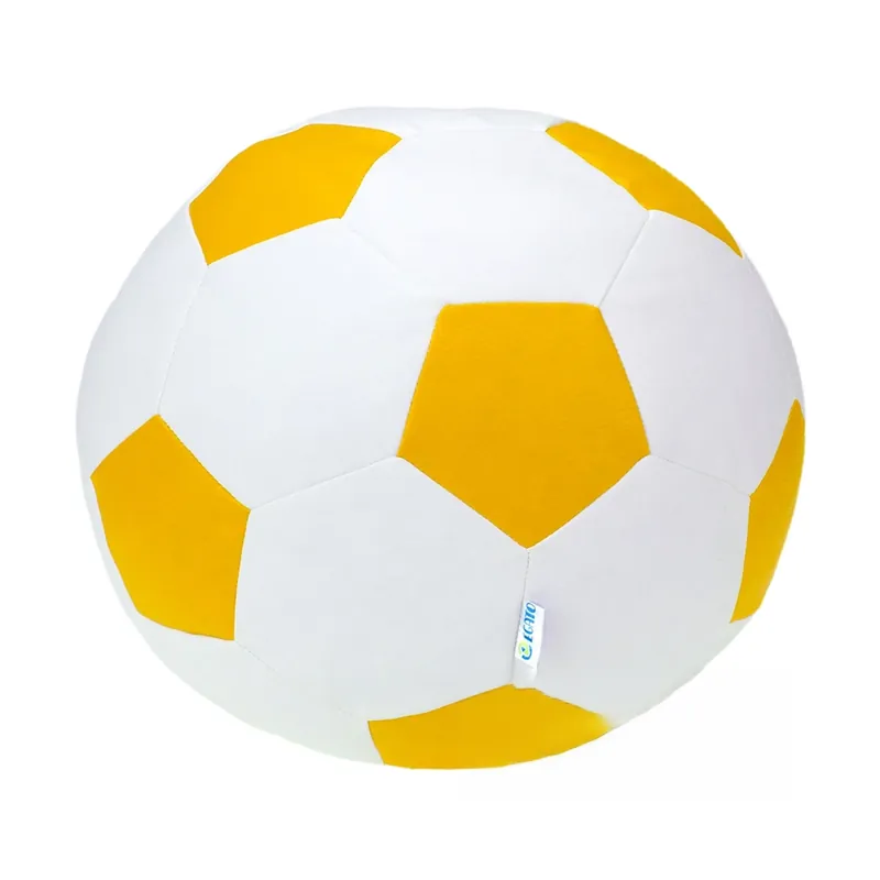 Nová Kolekce Sedací vak - míč 110 cm - bílá + žlutá