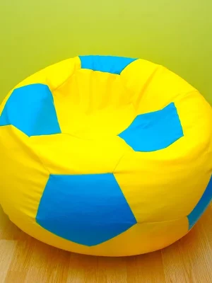 Výprodej Sedací vak - míč 110 cm - žlutá + světlemodrá