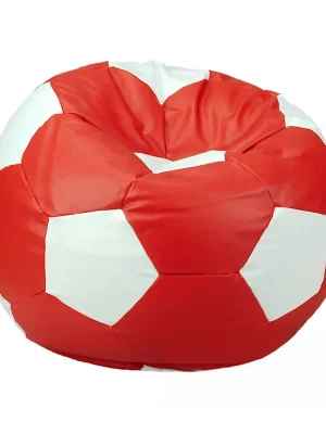 Autentický Sedací vak - míč 80 cm - červená + bílá