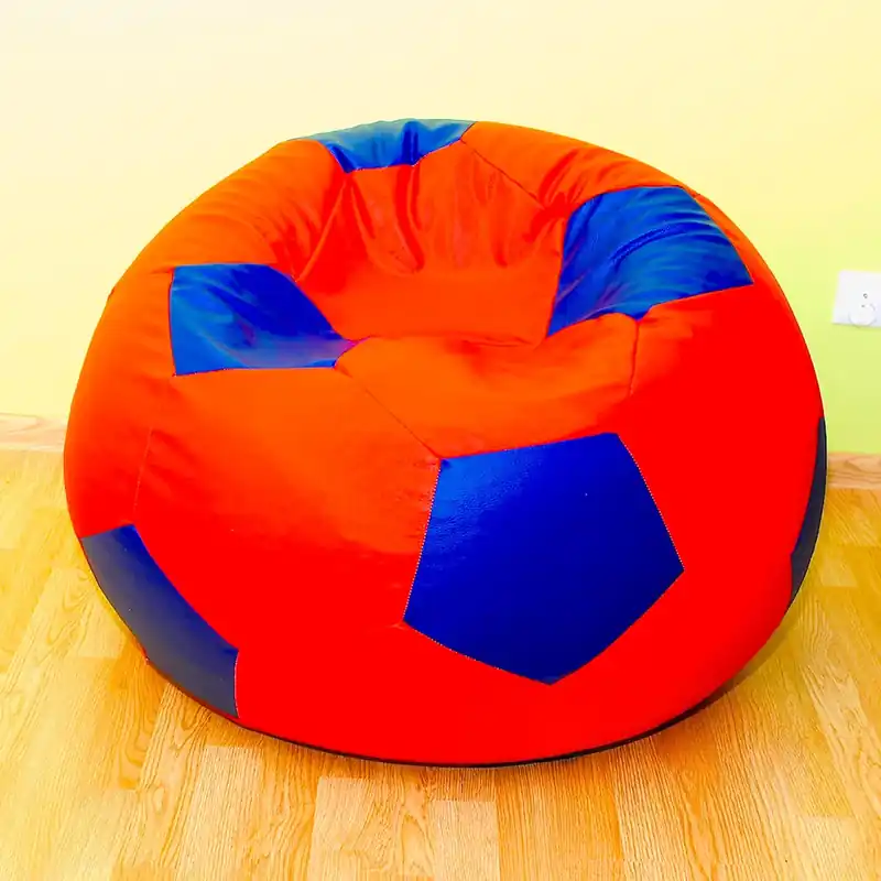 Autentický Sedací vak - míč 80 cm - červená + modrá