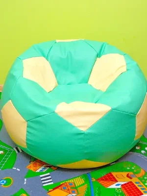 Aktuální Sedací vak - míč 70 cm - mentolová + béžová