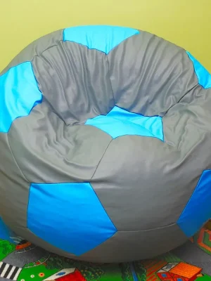 Bezpečná Platba Sedací vak - míč 70 cm - šedá + světlemodrá