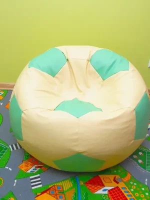 Dětský taburet MÍČ 40 cm - béžová + mentolová Akce
