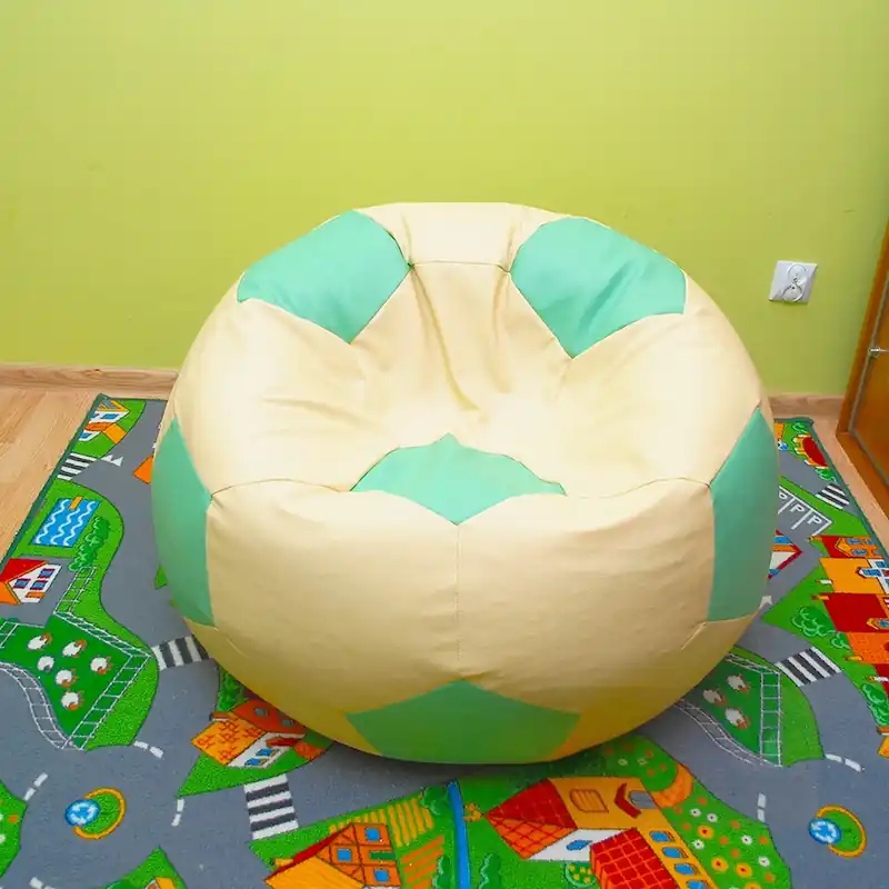 Dětský taburet MÍČ 40 cm - béžová + mentolová Akce
