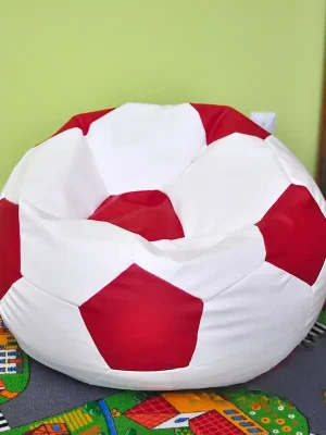 Dětský taburet MÍČ 40 cm - bílá + červená Nejprodávanější