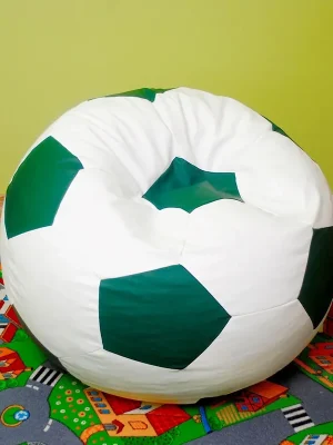 Výprodej Dětský taburet MÍČ 50 cm - bílá + tmavězelená