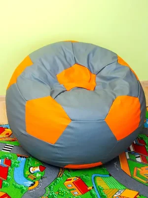 Dětský taburet MÍČ 40 cm - šedá + oranžová Přímo Od Výrobce