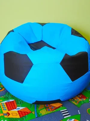 Nejlepší Volba Dětský taburet MÍČ 40 cm - světlemodrá + černá