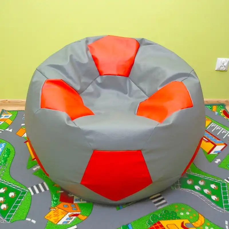 Tovární Cena Dětský taburet MÍČ 50 cm - šedá + červená