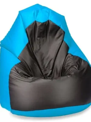 Sezónní Sleva Sedací pytel SAKO 100 cm - světlemodrá + černá