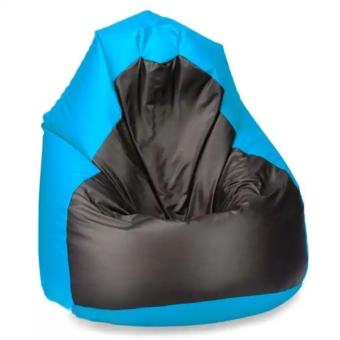 Sezónní Sleva Sedací pytel SAKO 100 cm - světlemodrá + černá