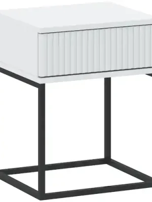 Noční stolek CADRO 1S 40 NR1 - bílý Výprodej