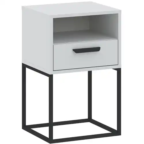 Noční stolek CADRO 1S 40 NR5 - bílý Pouze Dnes