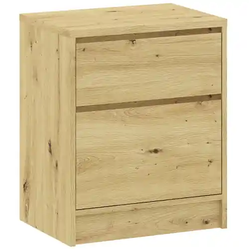 Noční stolek BASIT 2S - dub artisan Zlevněný