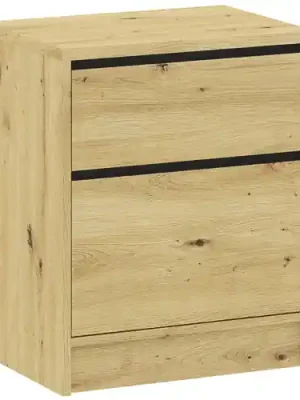 Ihned K Objednání Noční stolek BASIT 2S - dub artisan + antracit