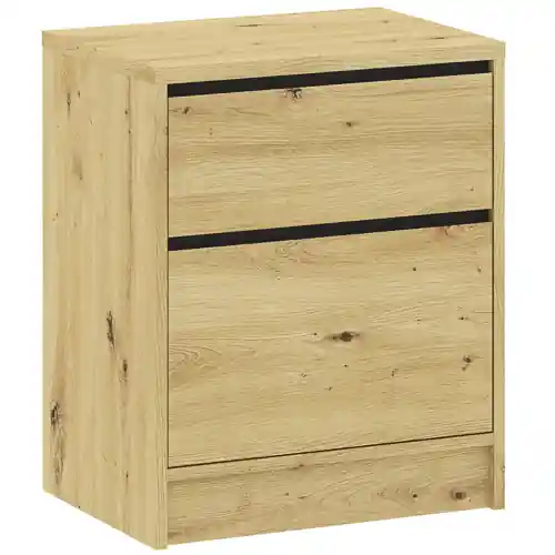 Ihned K Objednání Noční stolek BASIT 2S - dub artisan + antracit