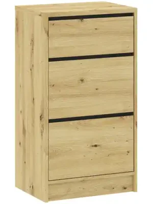 Výprodej Komoda BASIT 3S 50 - dub artisan + antracit