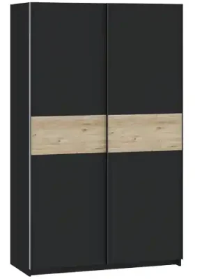 Objednat Nyní Šatní skříň BERNO 120 - antracit + jackson hickory
