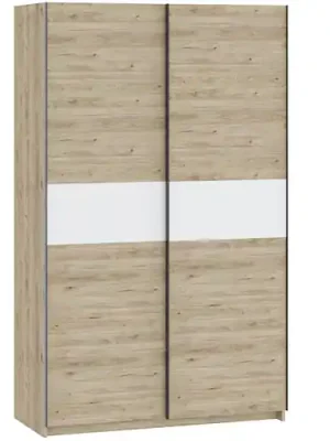 Oblíbený Šatní skříň BERNO 120 - jackson hickory + bílá