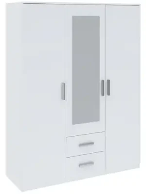 Oblíbený Šatní skříň TAMINA 3D2S - bílá