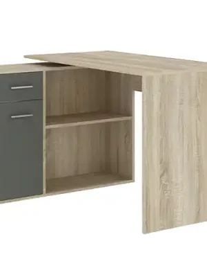 Cenově Výhodný Psací stůl NASH 1D1S - dub sonoma + grafit
