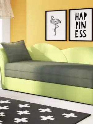 Rozkládací válenda AGA - zelená + světlezelená Cenově Výhodný