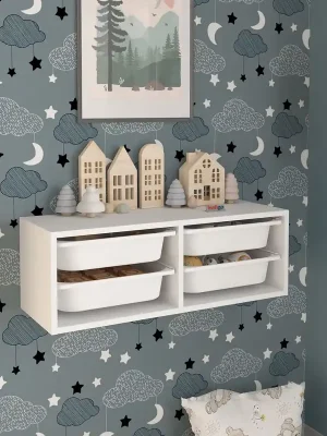 Nakupujte Hned Nástěnný víceúčelový úložný box ALENA - bílý